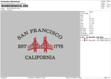 Fransisco C 23 Embroidery File 6 sizes
