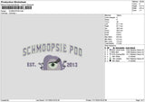 Monster Purple 01 Embroidery File 6 sizes
