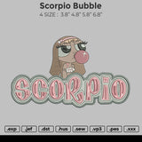 Scorpio Bubble Embroidery