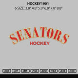 Hockey1901 Embroidery File 6 sizes