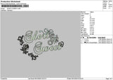 Flowerstextsweet Embroidery File 6 sizes