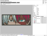 Shoto Todoroki Eyes Rectangle Embroidery