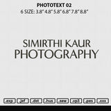 Phototext 02 Embroidery File 6 sizes
