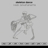 skeleton dance Embroidery