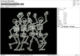Skeletons0705 Embroidery File 6 sizes