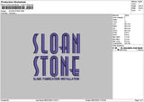 Sloantext Embroidery File 6 sizes