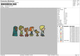 Doo Friends Embroidery File 6 sizes