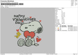 Snoopy Valentine Embroidery