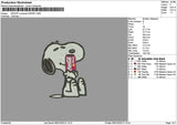 Snoopy Cola Cherry Embroidery File 6 sizes