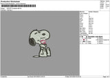 Snoopy Drpapper 03 Embroidery File 6 sizes