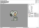 Snoppy Poppi Embroidery File 6 sizes