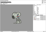 Snoopy Redbull 03 Embroidery File 6 sizes
