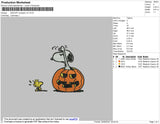 Snoopy Pumpkin V2 Embroidery