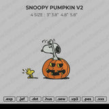 Snoopy Pumpkin V2 Embroidery