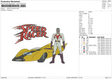 SPEED RACER Embroidery File 6 size