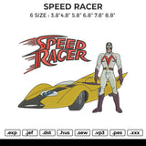 SPEED RACER Embroidery File 6 size
