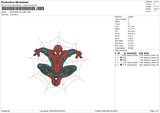 SPIDEMAN ON WEB4426 Embroidery File 6 sizes