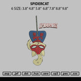 Spidercat Embroidery File 6 sizes