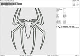 SPIDER outline Embroidery File 4 sizes