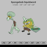 Spongebob Squidword Embroidery