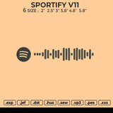 SPORTIFY V11 Embroidery File 6 size