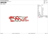 SSS Embroidery File 6 size