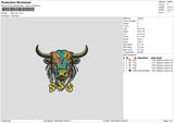 SSS Cow Embroidery File 6 size