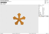 STAR5 Embroidery File 6 sizes
