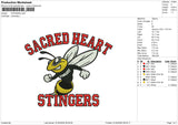 STINGERS Embroidery File 6 sizes