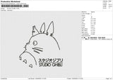 STUDIO GHIBLI Embroidery File 6 size