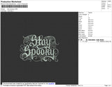 Stay Spooky Embroidery