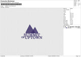 SUMMIT OF UPTOWN Embroidery File 6 size