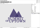 SUMMIT OF UPTOWN Embroidery File 6 size