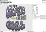 SUPER GRAPHIC Embroidery File 6 size
