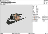Swoosh Badbunny2501 Embroidery File 6 sizes