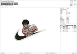 SWOOSH IPPO Embroidery File 6 size