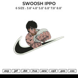 SWOOSH IPPO Embroidery File 6 size