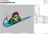 Swoosh Tanjiro Embroidery