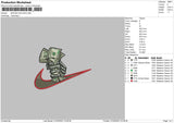 Swoosh Hand Embroidery File 6 sizes