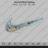 Swoosh Killua Lightning Embroidery