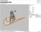 Swoosh Basket 1 Embroidery