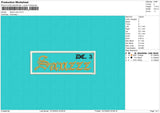 Sauzz Color Embroidery File 6 size
