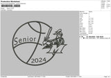 Senior 24 Embroidery File 6 sizes