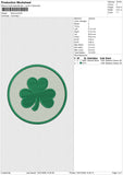 Shamrock Embroidery File 6 size