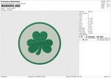 Shamrock Embroidery File 6 size
