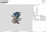 Sonic v3  Embroidery File 6 sizes