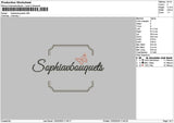 Sophiatext Embroidery File 6 sizes