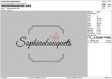 Sophiatext Embroidery File 6 sizes