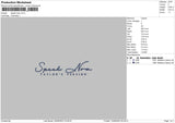 Speak Now Embroidery File 6 sizes