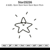 Star25226 Embroidery File 6 size